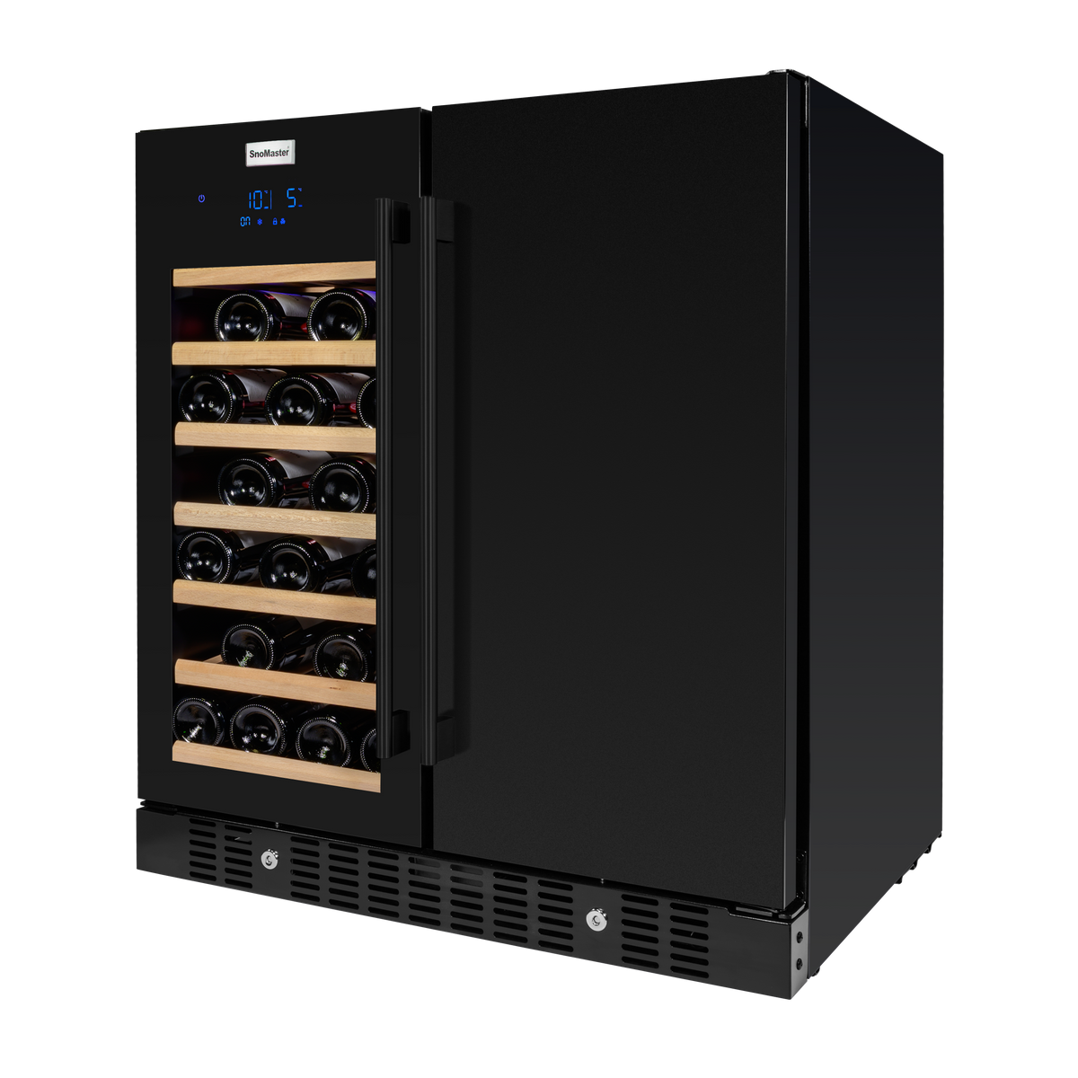 SnoMaster - 95L + 34 Bottle Pro Series Double Door Beverage/Wine Cooler (SMBW-95-34)