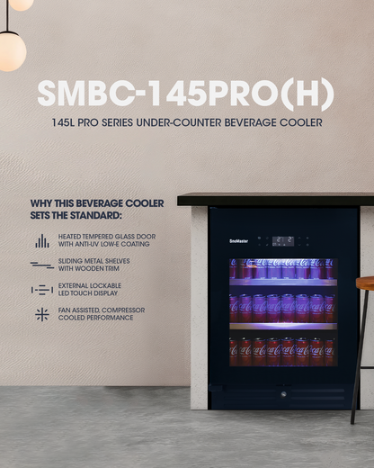 SnoMaster - 145L Under-Counter Beverage Cooler (SMBC-145PRO(H))