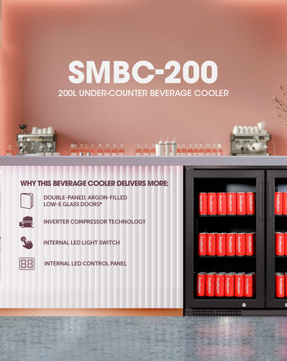 SnoMaster - 200L Under-Counter Beverage Cooler (SMBC-200)