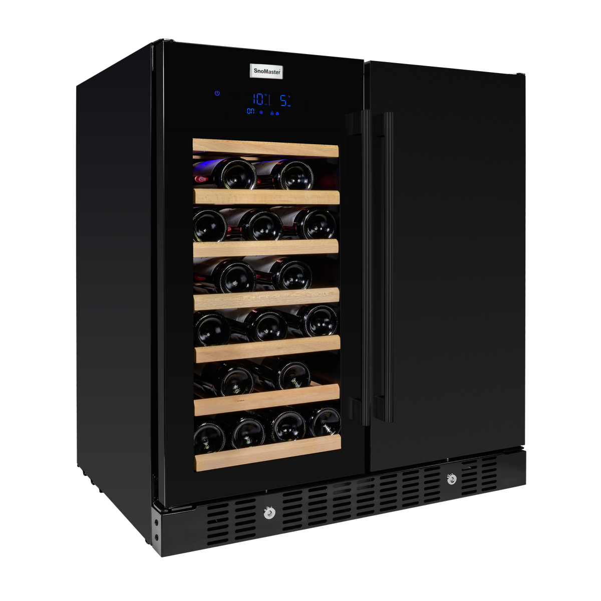 SnoMaster - 95L + 34 Bottle Pro Series Double Door Beverage/Wine Cooler (SMBW-95-34)