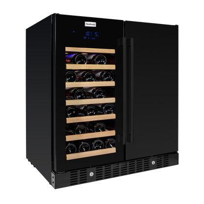 SnoMaster - 95L + 34 Bottle Pro Series Double Door Beverage/Wine Cooler (SMBW-95-34)