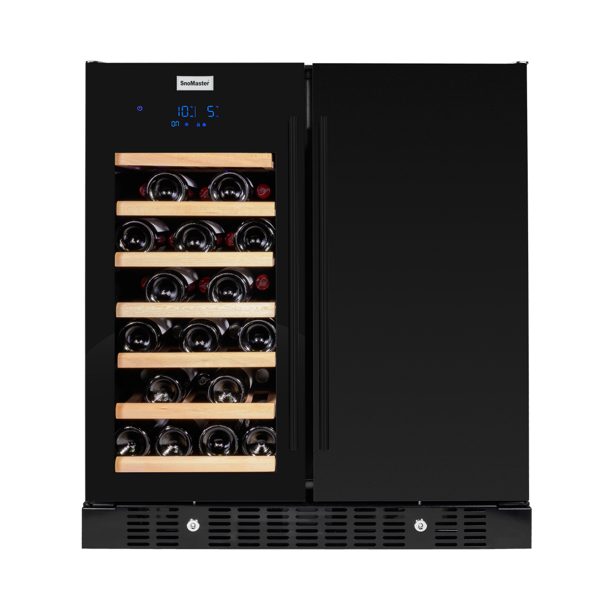 SnoMaster - 95L + 34 Bottle Pro Series Double Door Beverage/Wine Cooler (SMBW-95-34)