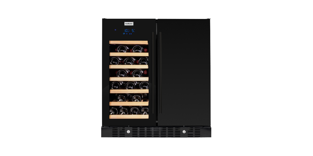SnoMaster - 95L + 34 Bottle Pro Series Double Door Beverage/Wine Cooler (SMBW-95-34)