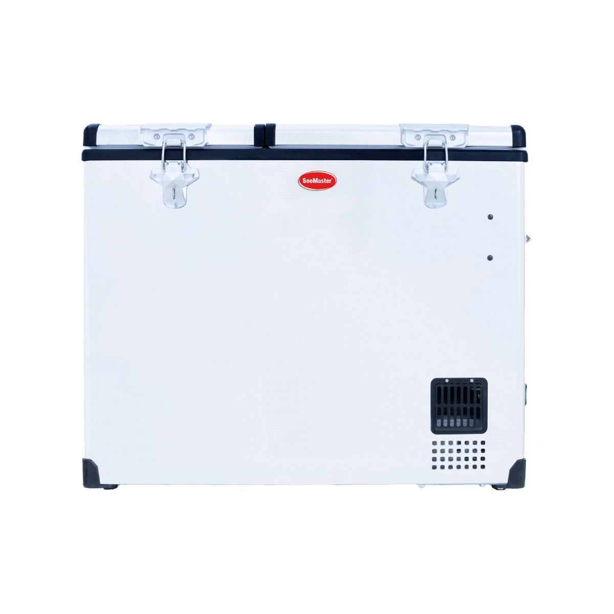 SnoMaster - 72L Dual Compartment Mobile Fridge/Freezer AC/DC -  Stainless Steel (SMDZ-CL72D)