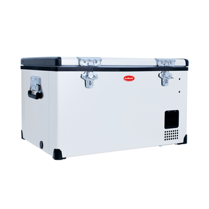 SnoMaster - 65L Low Profile Single Compartment Mobile Fridge/Freezer AC/DC - Stainless Steel (SMDZ-LP65)