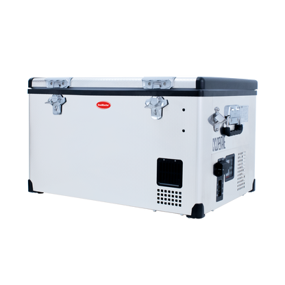 SnoMaster - 65L Low Profile Single Compartment Mobile Fridge/Freezer AC/DC - Stainless Steel (SMDZ-LP65)