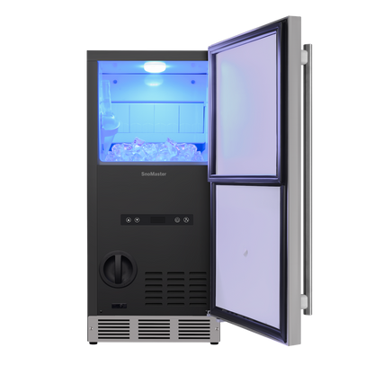 SnoMaster – 30Kg/24Hr Plumbed-in Gourmet Type Ice Maker (SMIC-30S)