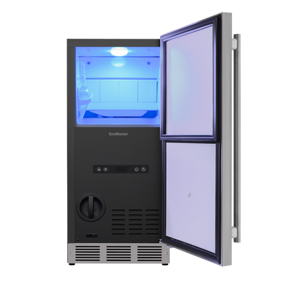 SnoMaster – 30Kg/24Hr Plumbed-in Gourmet Type Ice Maker (SMIC-30S)