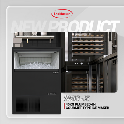 SnoMaster – 45Kg Plumbed-in Gourmet Type Ice Maker (SMIC-45)