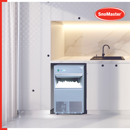 SnoMaster – 50Kg/24Hr Plumbed-In Bullet Type Ice-Maker – Stainless Steel (SMIC-45S)