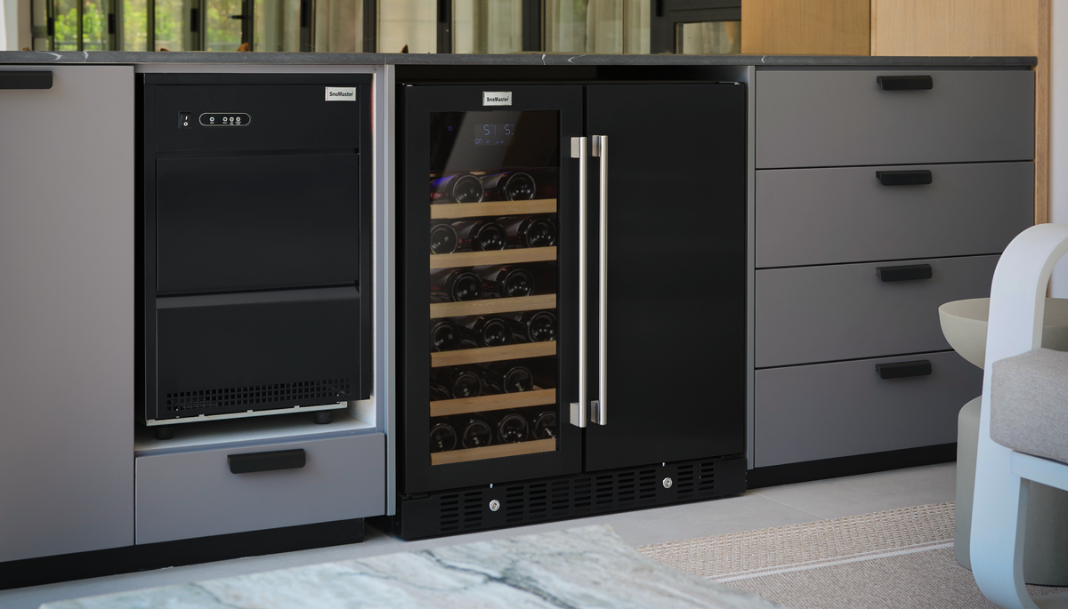 SnoMaster - 95L + 34 Bottle Pro Series Double Door Beverage/Wine Cooler (SMBW-95-34)