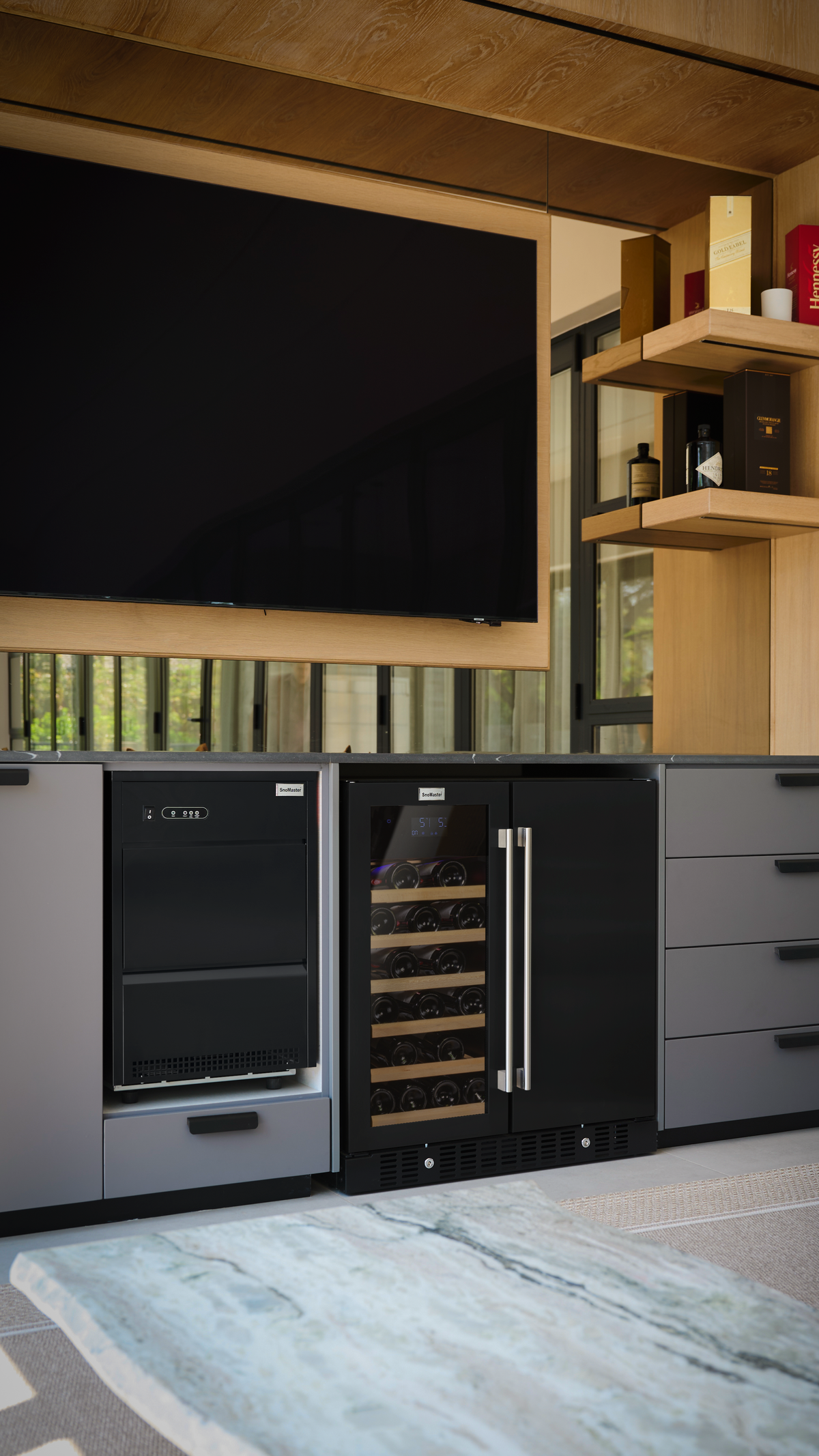 SnoMaster - 95L + 34 Bottle Pro Series Double Door Beverage/Wine Cooler (SMBW-95-34)