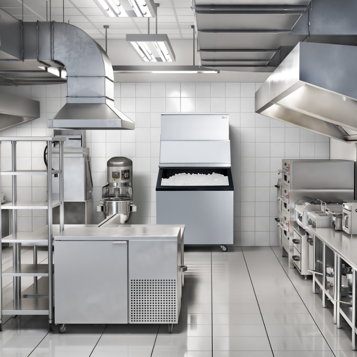 SnoMaster - 450Kg/24Hr Commercial Square Block Type Ice-Maker (SM-450)