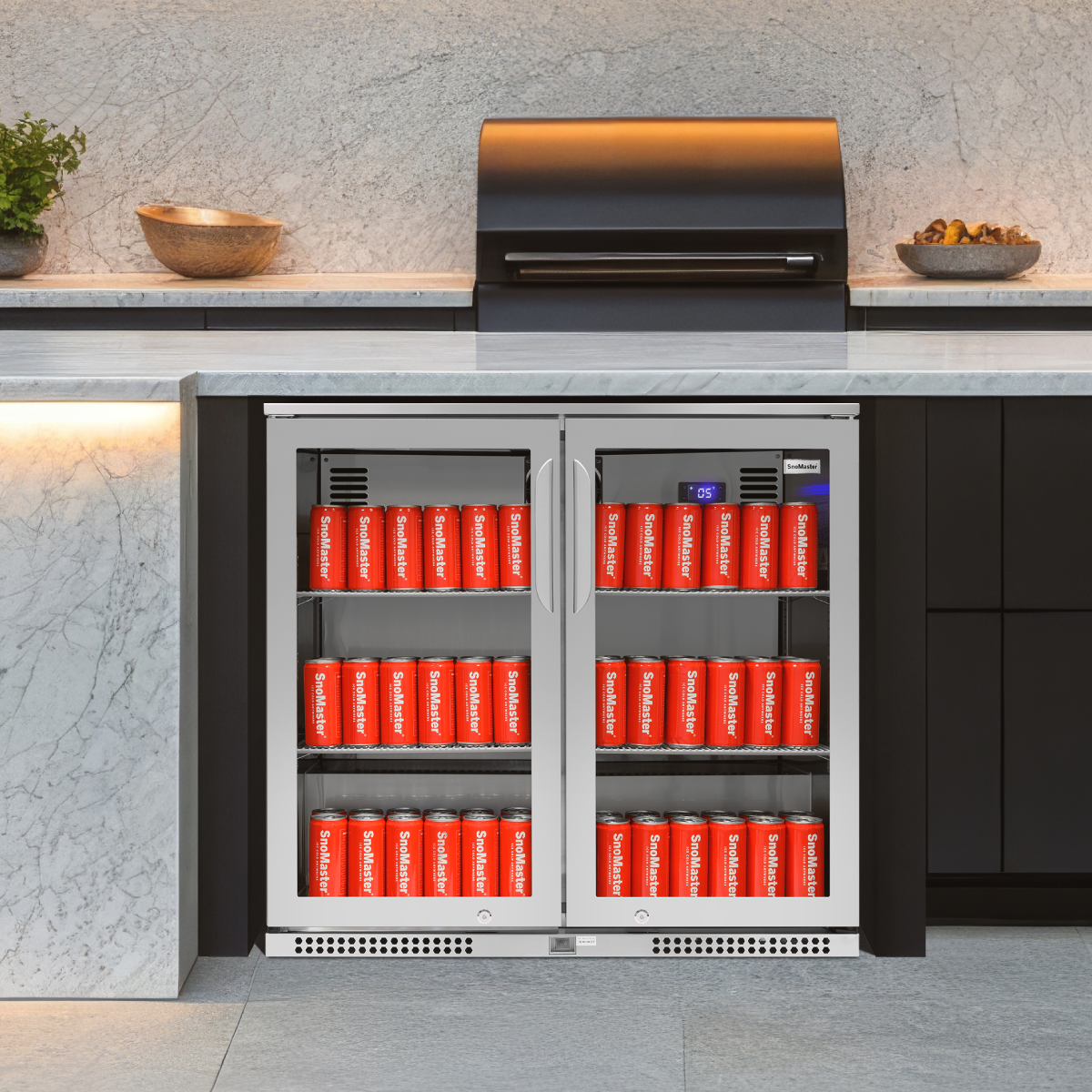SnoMaster - 200L Under-Counter Beverage Cooler - Stainless Steel (SMBC-200(SS))