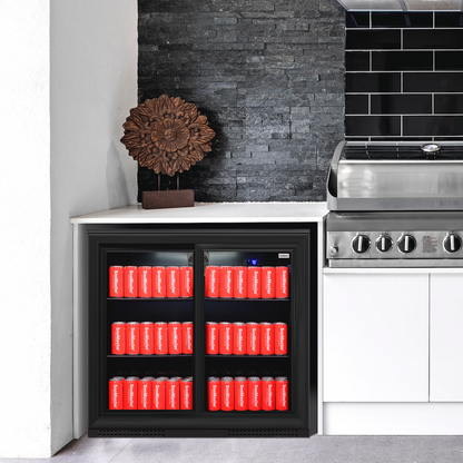 SnoMaster - 200L Under-Counter Sliding Door Beverage Cooler (SMBC-200SL)