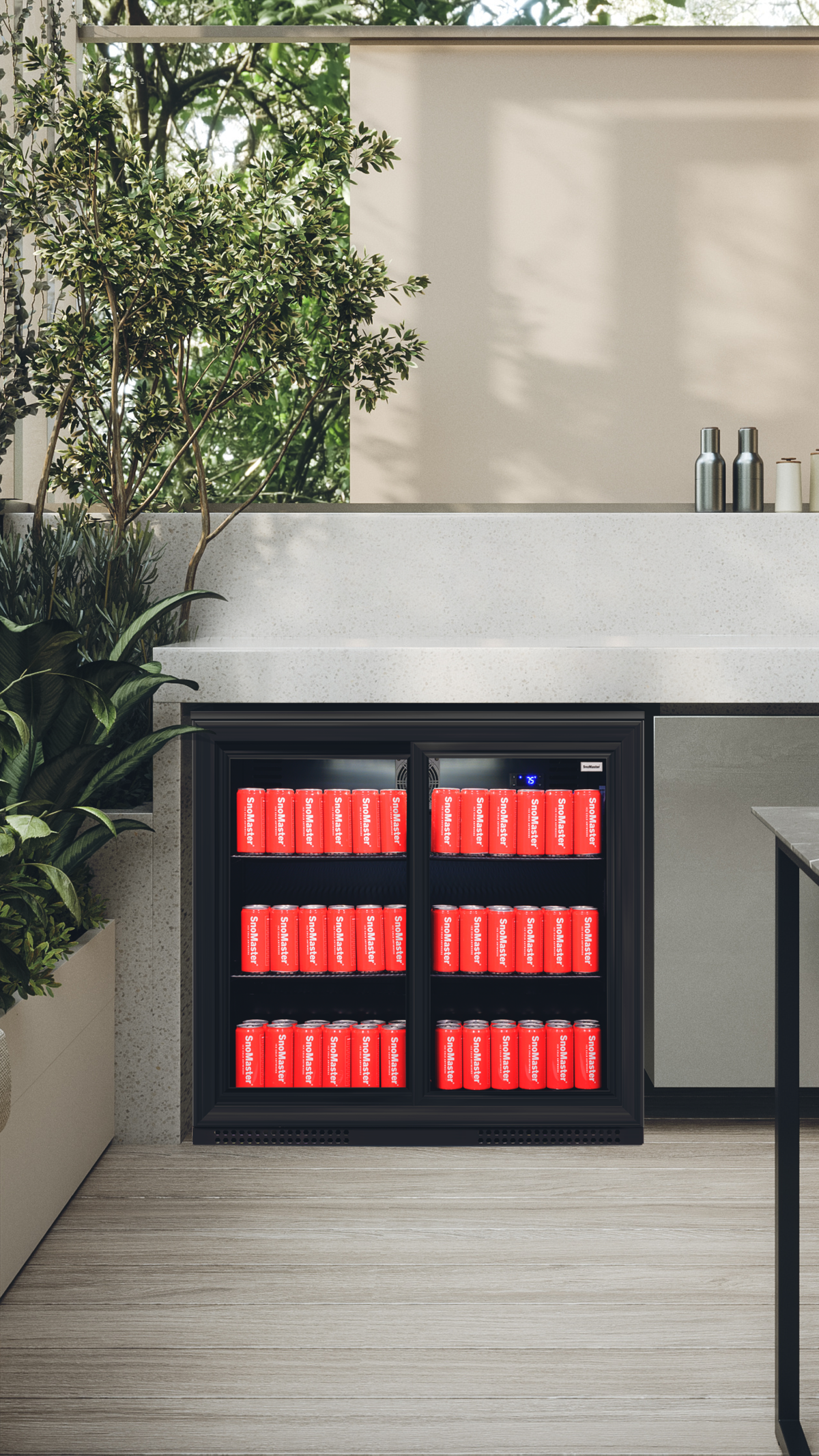 SnoMaster - 200L Under-Counter Sliding Door Beverage Cooler (SMBC-200SL)