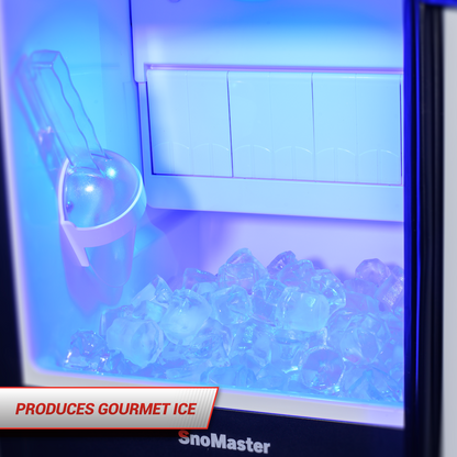 SnoMaster – 30Kg/24Hr Plumbed-in Gourmet Type Ice Maker (SMIC-30S)