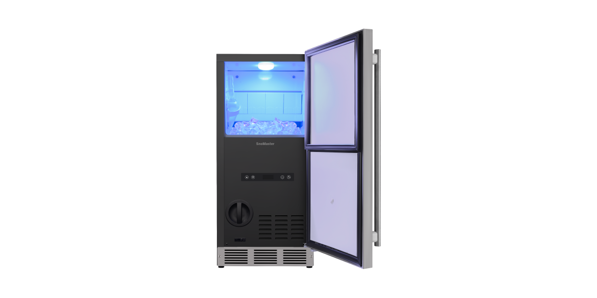 SnoMaster – 30Kg/24Hr Plumbed-in Gourmet Type Ice Maker (SMIC-30S)