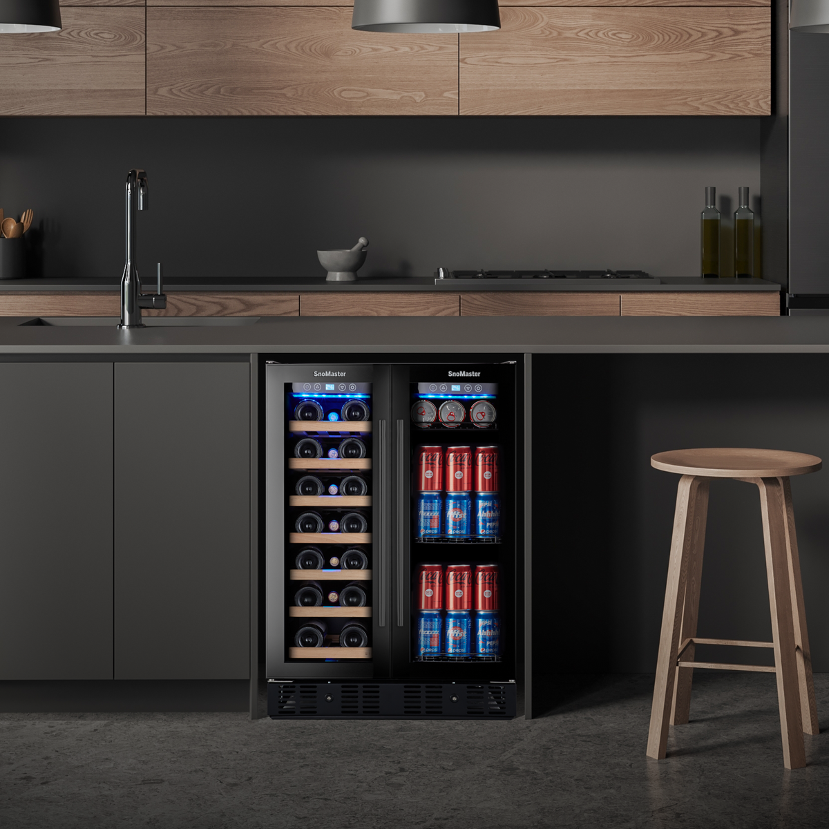 SnoMaster - 150L Double Door Beverage/Wine Cooler (SMBW-150)