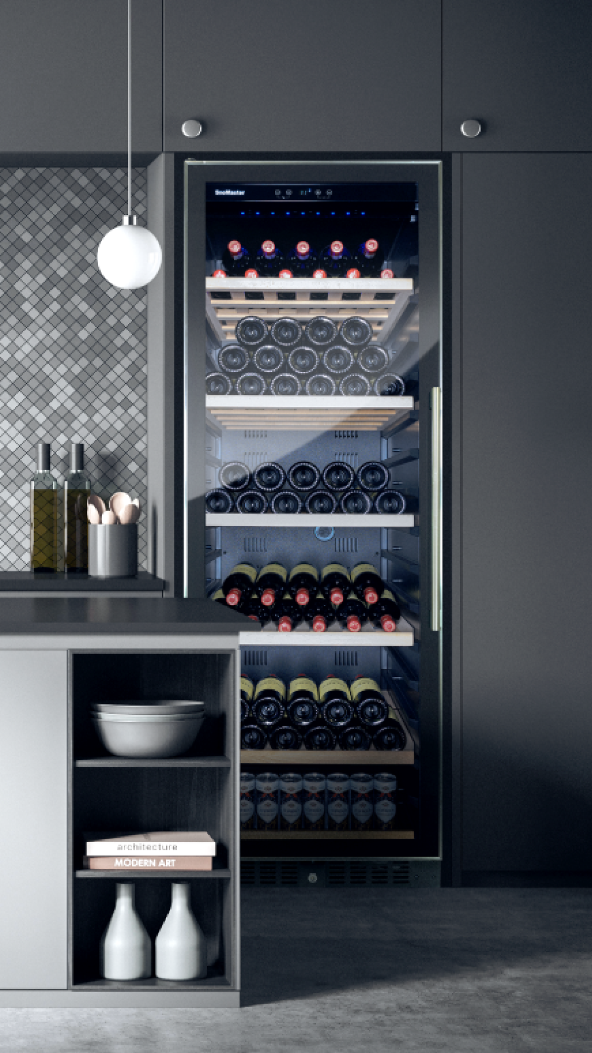 SnoMaster - 119 Bottle Single Zone Wine Cooler - (SMBC-407W)