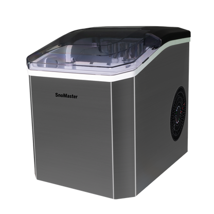 SnoMaster - 12Kg/24Hr Counter-Top Bullet Type Ice-Maker - Stainless Steel (SMIC-12(SS))