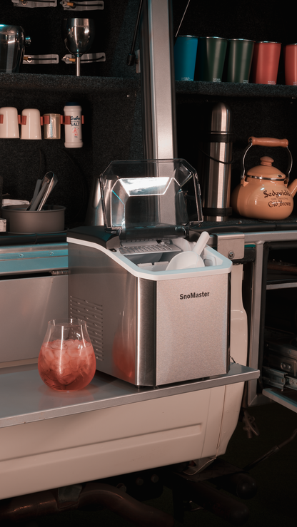 SnoMaster - 12Kg/24Hr Counter-Top Bullet Type Ice-Maker - Stainless Steel (SMIC-12(SS))