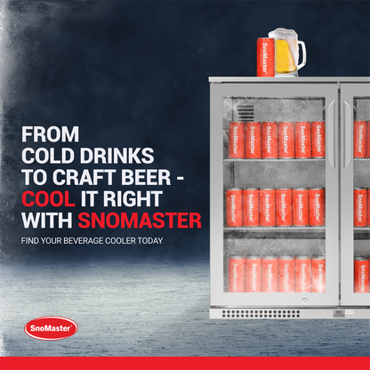 SnoMaster - 200L Under-Counter Beverage Cooler - Stainless Steel (SMBC-200(SS))