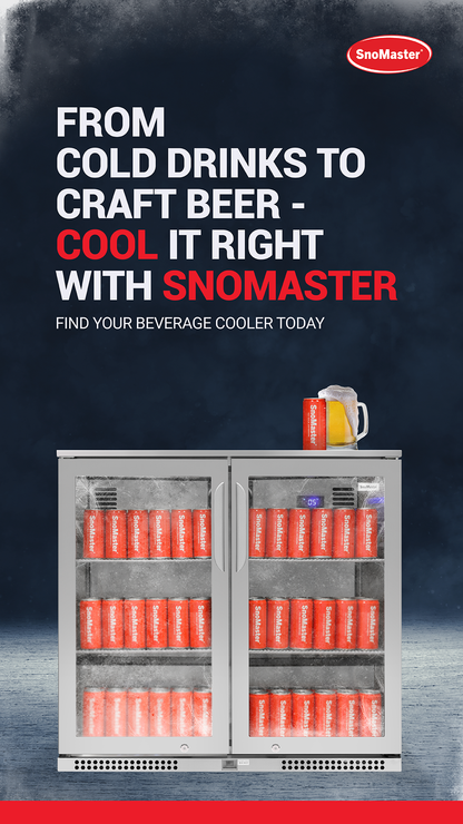 SnoMaster - 200L Under-Counter Beverage Cooler - Stainless Steel (SMBC-200(SS))