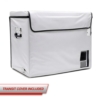 SnoMaster - 65L Low Profile Single Compartment Mobile Fridge/Freezer AC/DC - Stainless Steel (SMDZ-LP65)