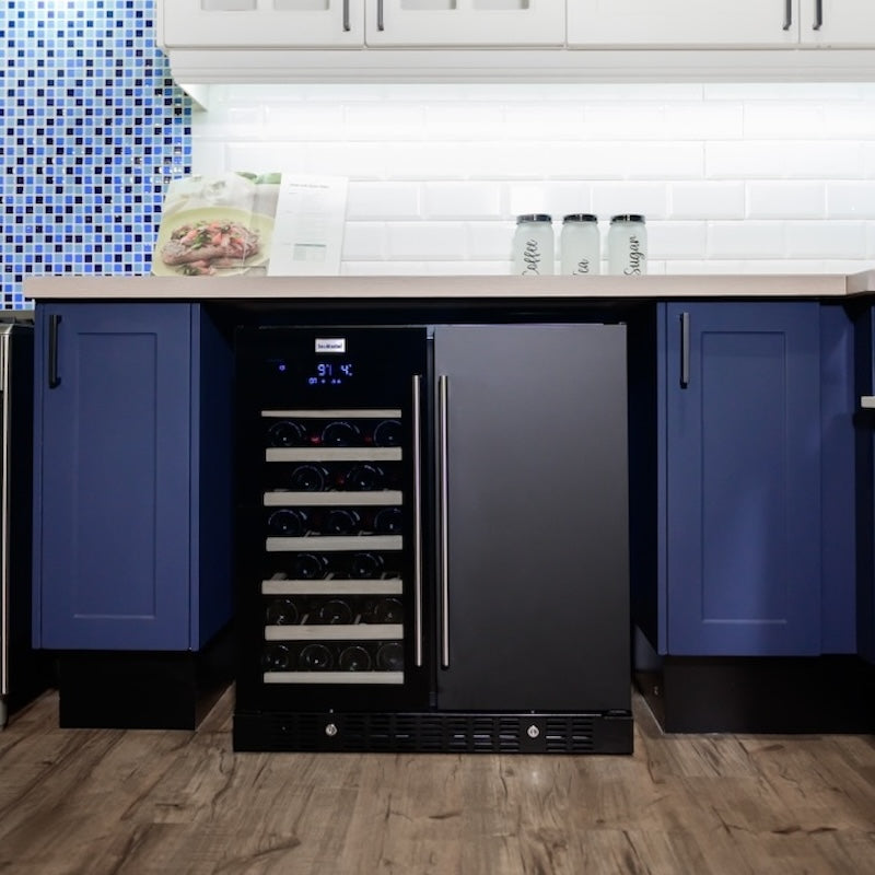 SnoMaster - 95L + 34 Bottle Pro Series Double Door Beverage/Wine Cooler (SMBW-95-34)