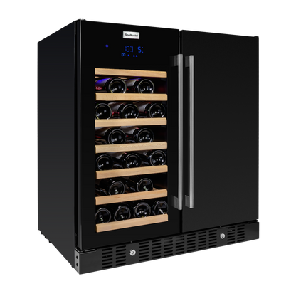 SnoMaster - 95L + 34 Bottle Pro Series Double Door Beverage/Wine Cooler (SMBW-95-34)