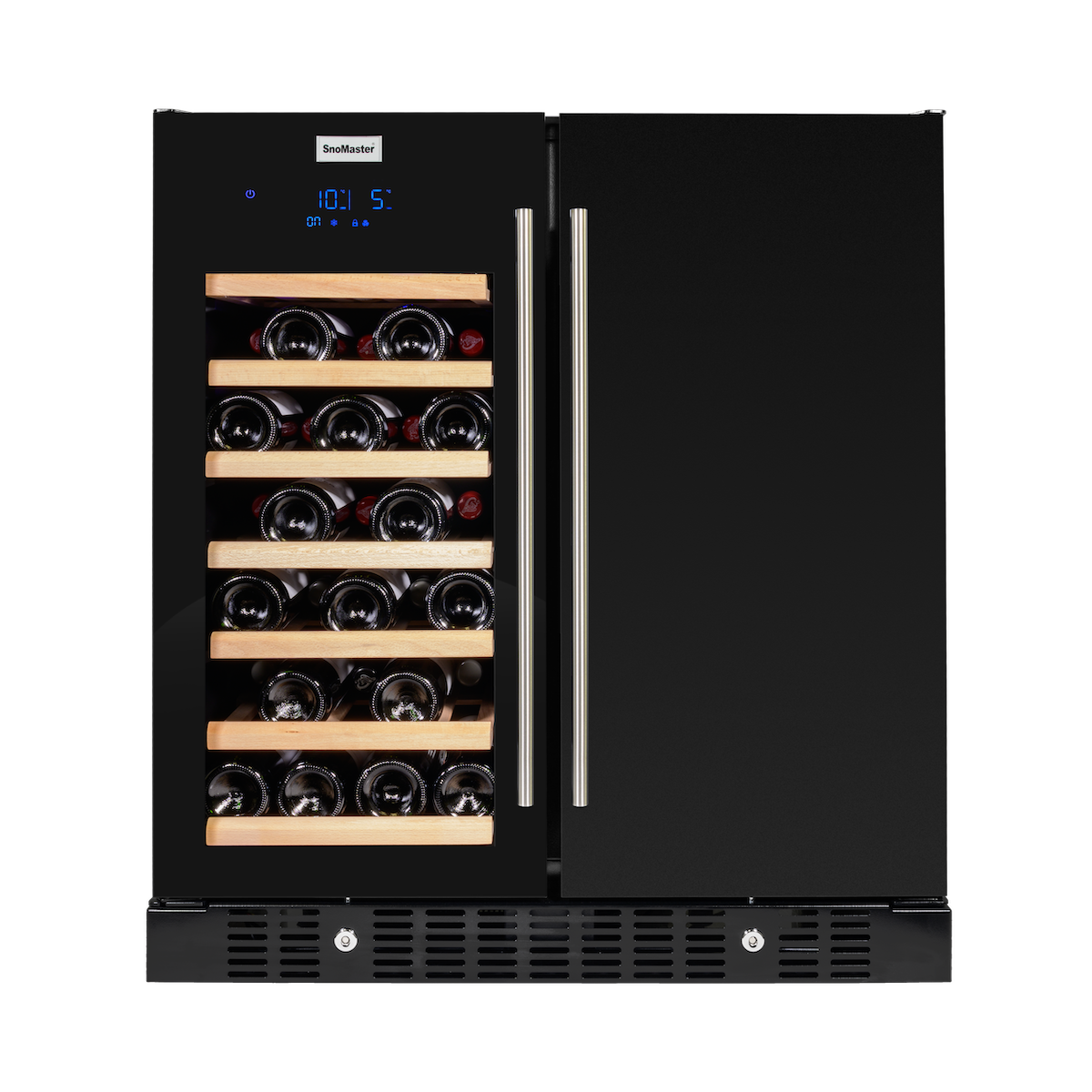 SnoMaster - 95L + 34 Bottle Pro Series Double Door Beverage/Wine Cooler (SMBW-95-34)