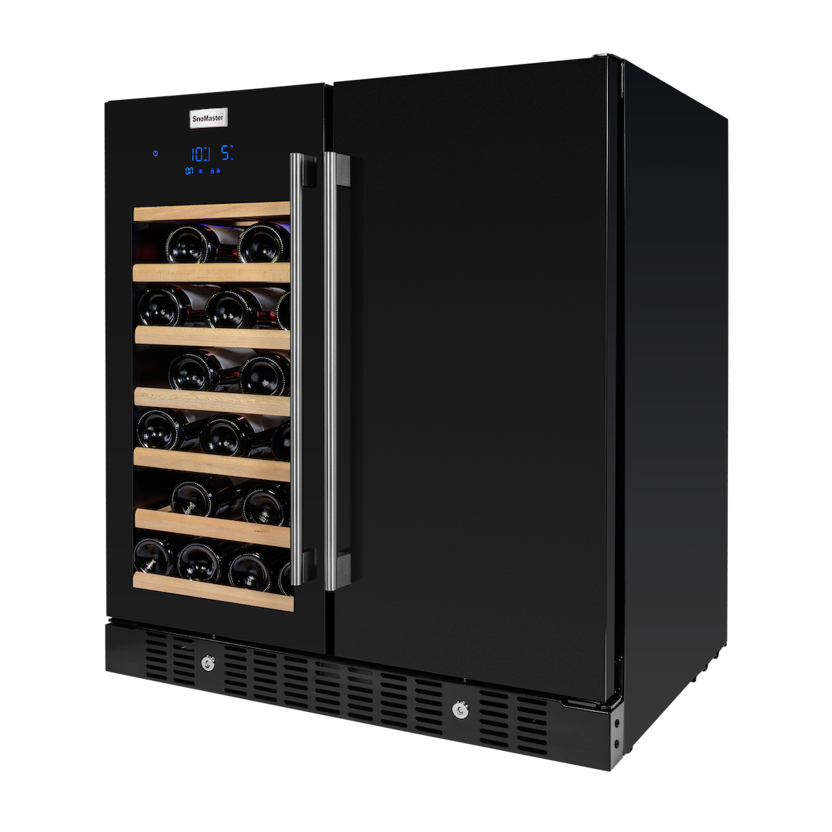 SnoMaster - 95L + 34 Bottle Pro Series Double Door Beverage/Wine Cooler (SMBW-95-34)