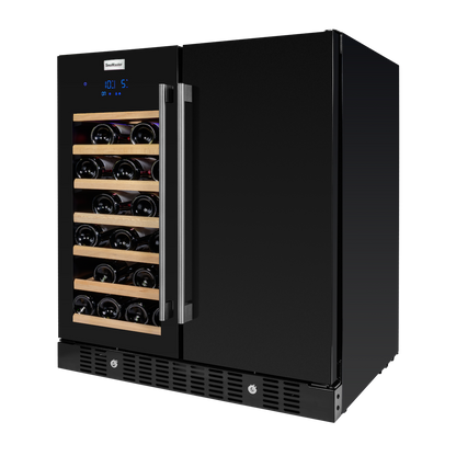 SnoMaster - 95L + 34 Bottle Pro Series Double Door Beverage/Wine Cooler (SMBW-95-34)