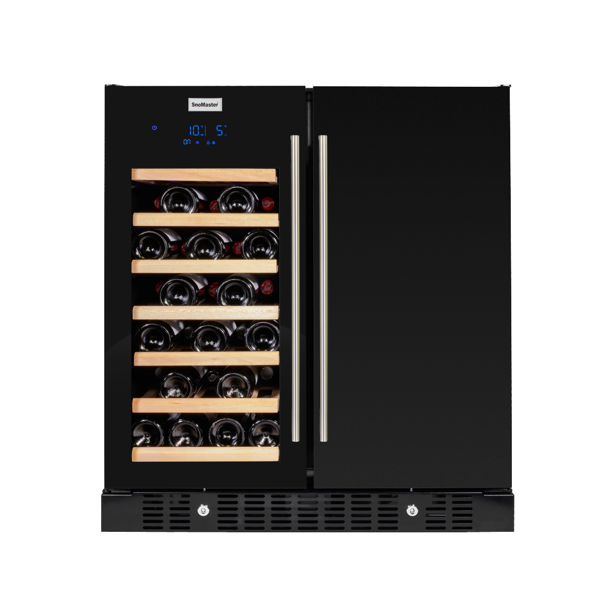 SnoMaster - 95L + 34 Bottle Pro Series Double Door Beverage/Wine Cooler (SMBW-95-34)