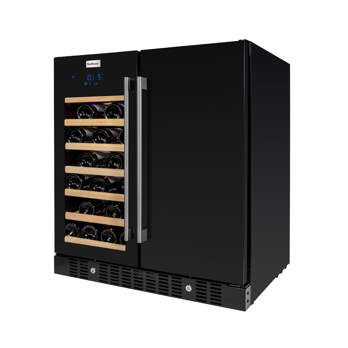 SnoMaster - 95L + 34 Bottle Pro Series Double Door Beverage/Wine Cooler (SMBW-95-34)