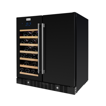 SnoMaster - 95L + 34 Bottle Pro Series Double Door Beverage/Wine Cooler (SMBW-95-34)