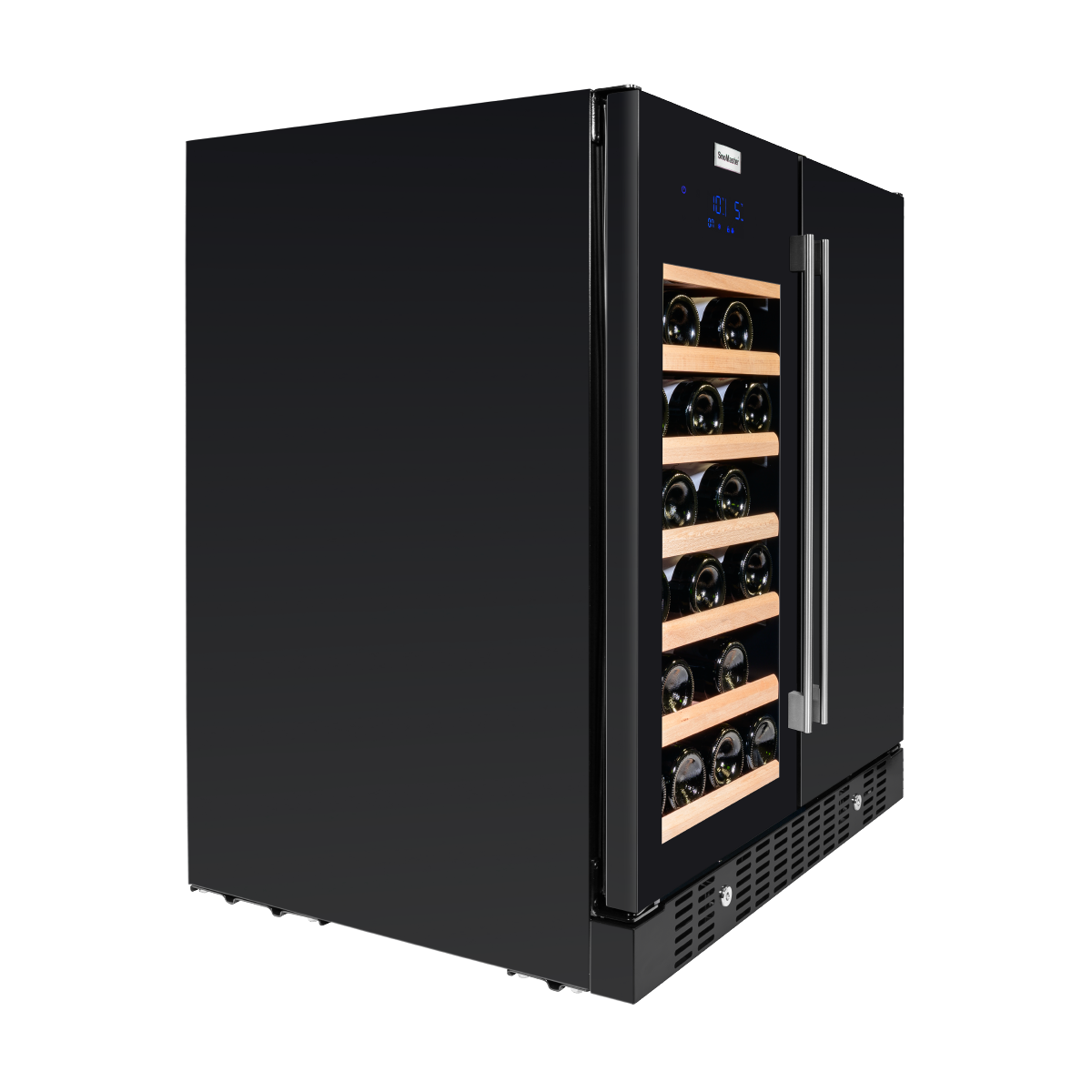 SnoMaster - 95L + 34 Bottle Pro Series Double Door Beverage/Wine Cooler (SMBW-95-34)